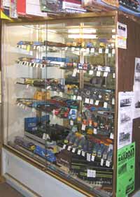 Brass display showcase