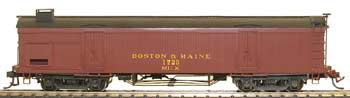 HO scale Overland Milk Car with Thermo King - Boston and Maine - Custom Painted
